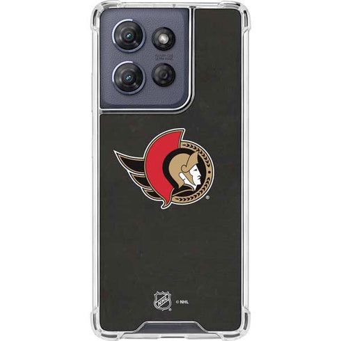 NHL Ottawa Senators Distressed Moto G Play 5G (2025) Clear Case